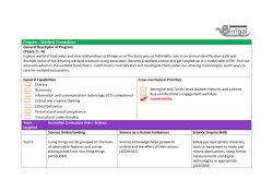 Program : Wetland Connections General Descriptor of Program