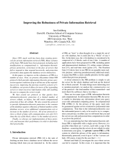 Improving the Robustness of Private Information Retrieval