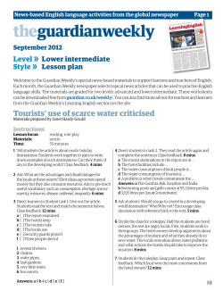 Tourists` use of scarce water criticised