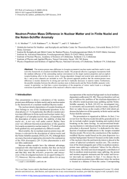 Neutron-Proton Mass Difference in Nuclear Matter and in Finite