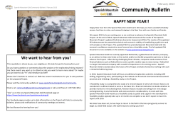 February 2013 SMG Community Bulletin