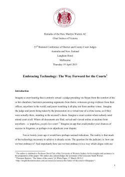 Embracing Technology: The Way Forward For The Courts 1