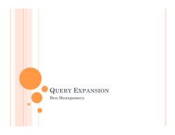 QUERY EXPANSION
