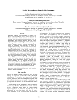 Social Networks are Encoded in Language