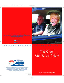 The Older And Wiser Driver - AAA Foundation for Traffic Safety