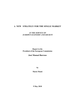 A New Strategy for the Single Market