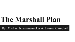 The Marshall Plan