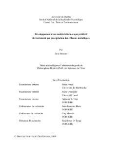 Universit&eacute; du Qu&eacute;bec Institut National de la