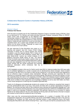 2016 newsletter - Federation University Australia