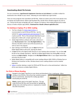 Downloading eBook File formats