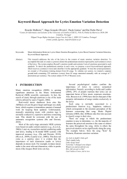 Keyword-Based Approach for Lyrics Emotion Variation Detection