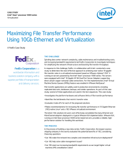 Maximizing File Transfer Performance: Using 10Gb Ethernet and