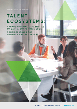 Talent ecosystems