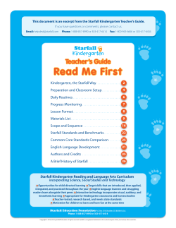 Starfall Kindergarten