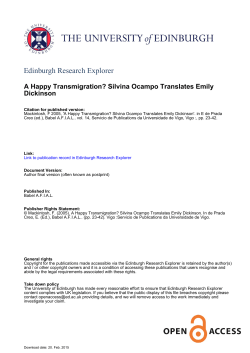 Edinburgh Research Explorer