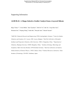 Al-RUB-41: A Shape-Selective Zeolite Catalyst from a Layered Silicate