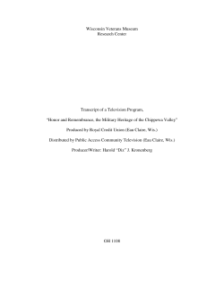 Honor and Remembrance, the Military Heritage of