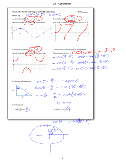 D2 - CoFunctions - PreCalculusAccelerated
