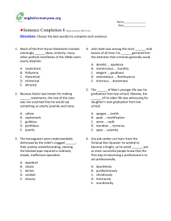 Sentence Completion 8 - English for Everyone