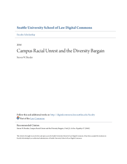 Campus Racial Unrest and the Diversity Bargain