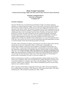 Rome Trough Consortium - University of Kentucky