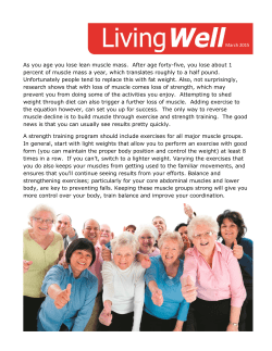 As you age you lose lean muscle mass. After age forty