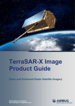 TerraSAR-X Image Product Guide - Airbus Intelligence Defence