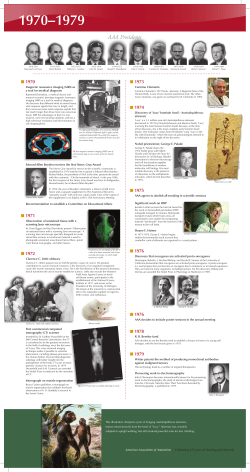 1970&ndash;1979 - American Association of Anatomists