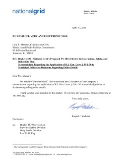 National Grid - Post-Hearing Brief