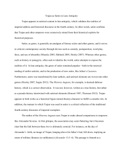 Trajan as Satire in Late Antiquity