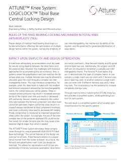 ATTUNE™ Knee System: LOGICLOCK™ Tibial