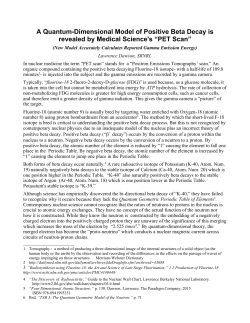 A Quantum-Dimensional Model of Positive Beta