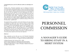 Managers Guide to Working in a Merit System