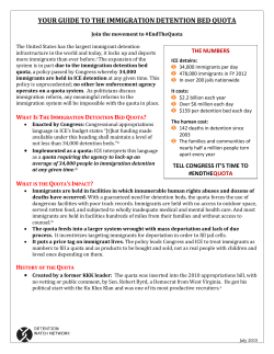 your guide to the immigration detention bed quota