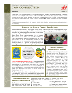 cam connection - Union County Crisis Assistance Ministry