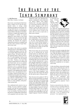 The Heart of the Tenth Symphony