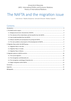 The NAFTA and the migration issue