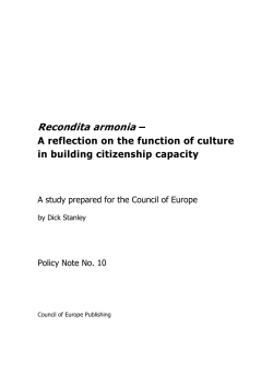 Culture at the Council of Europe
