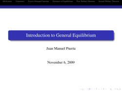 Introduction to General Equilibrium