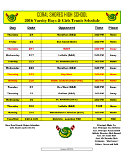 CORAL SHORES HIGH SCHOOL