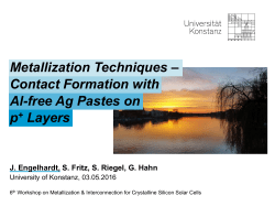 Contact formation with Al - free Ag pastes on p+ layers