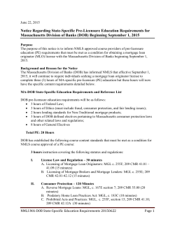 Notice Regarding State-Specific Pre