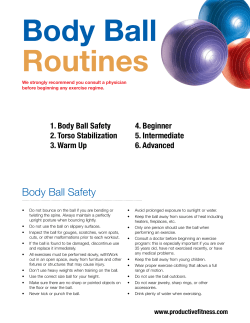 Body Ball Safety - Productive Fitness