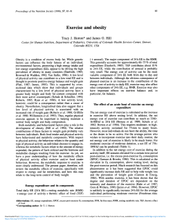 Exercise and obesity - Cambridge University Press