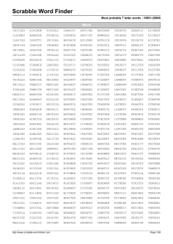 Scrabble Word Finder