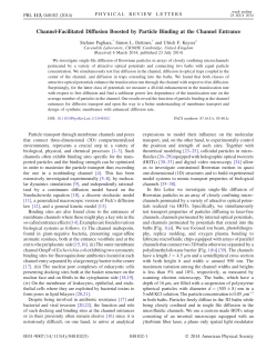 Channel-Facilitated Diffusion Boosted by Particle Binding at the