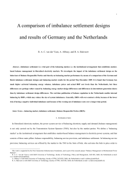 A comparison of imbalance settlement designs and results