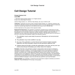 Cell Design Tutorial