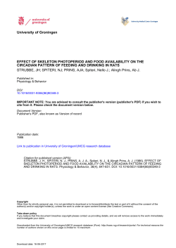 effect of skeleton photoperiod and food availability on the