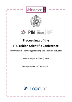 Proceedings of the IT4Fashion Scientific Conference